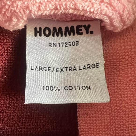 Hommey Robe - Rocky Road Stripes Pink Red Large XL - Picture 4 of 4